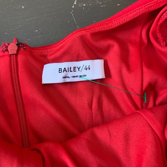 Bailey 44 red cap sleeve scoop neck dress. Never worn. Retail 295 - Picture 4 of 4